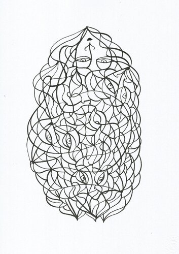 Tägliche Linien 26 van Ira Repey, Tekening te koop op Singulart