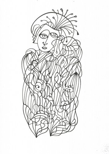 Tägliche Linien 29 van Ira Repey, Tekening te koop op Singulart