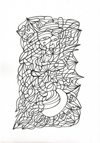 Tägliche Linien 31 van Ira Repey, Tekening te koop op Singulart