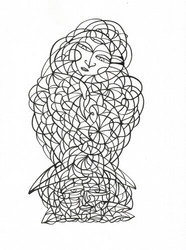 Tägliche Linien 32 van Ira Repey, Tekening te koop op Singulart