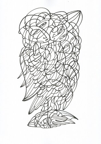 Tägliche Linien 33 van Ira Repey, Tekening te koop op Singulart
