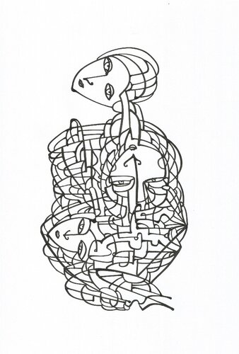 Tägliche Linien 38 van Ira Repey, Tekening te koop op Singulart