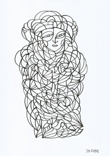 Tägliche Linien 39 van Ira Repey, Tekening te koop op Singulart