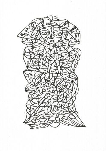 Energielinien 4 par Ira Repey, Dessin en vente sur Singulart