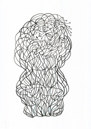 Energielinien 17 de Ira Repey, Dibujo a la venta en Singulart