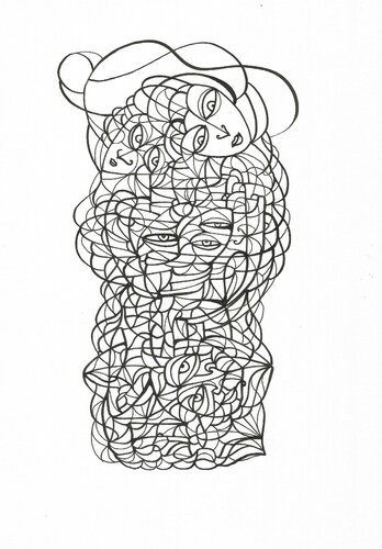 Energielinien 23 par Ira Repey, Dessin en vente sur Singulart
