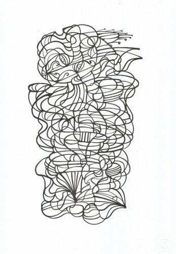 Energielinien 51 van Ira Repey, Tekening te koop op Singulart