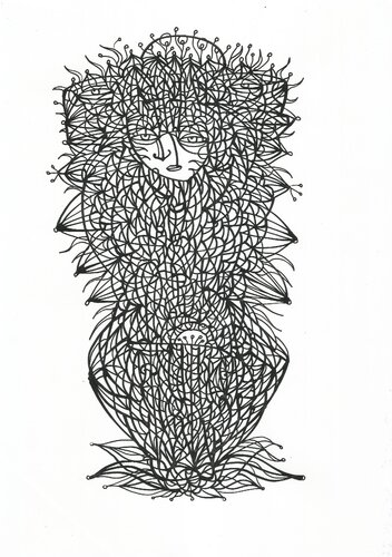 Energielinien 54 par Ira Repey, Dessin en vente sur Singulart