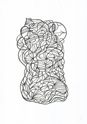 Energielinien 60 par Ira Repey, Dessin en vente sur Singulart