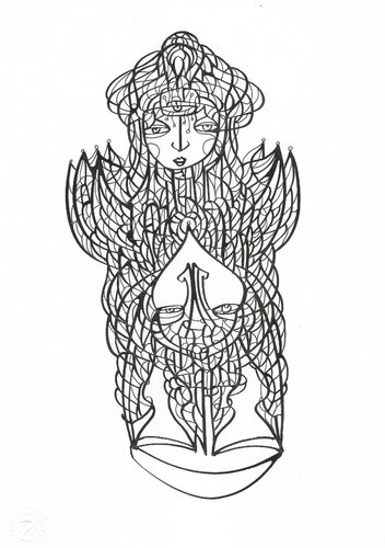 Energielinien 61 by Ira Repey, Drawing for Sale on Singulart