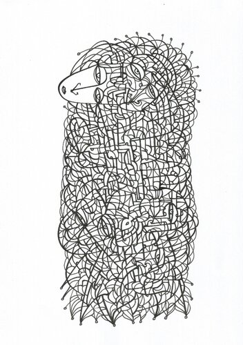 Energielinien 79 par Ira Repey, Dessin en vente sur Singulart