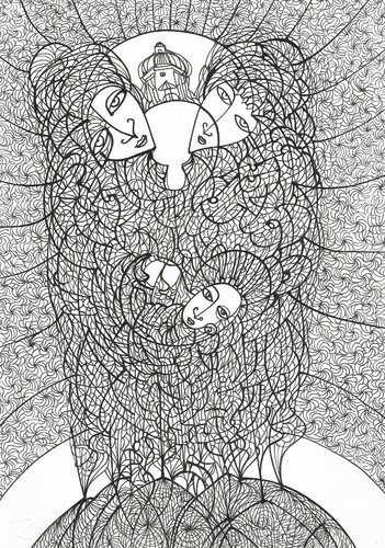 Energielinien 93 par Ira Repey, Dessin en vente sur Singulart