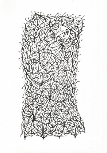 Energielinien 95 par Ira Repey, Dessin en vente sur Singulart