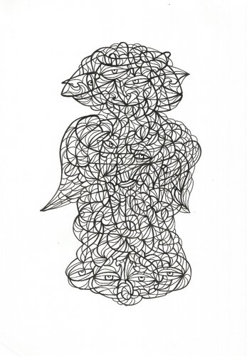 Energielinien 99 par Ira Repey, Dessin en vente sur Singulart