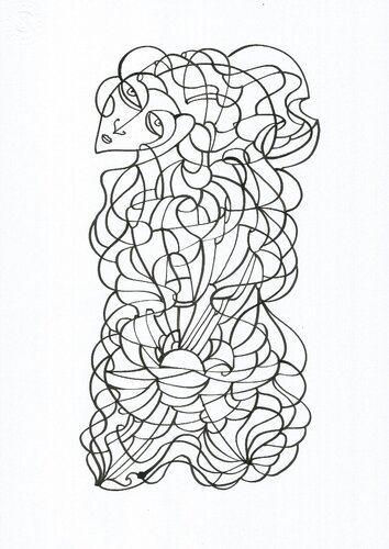 Musik 12 van Ira Repey, Tekening te koop op Singulart