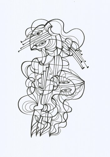 Musik 26 par Ira Repey, Dessin en vente sur Singulart