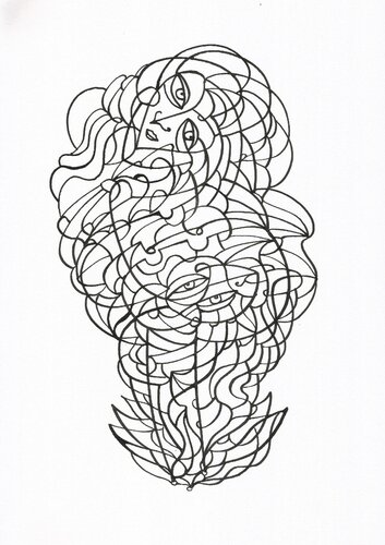 Musik 28 par Ira Repey, Dessin en vente sur Singulart