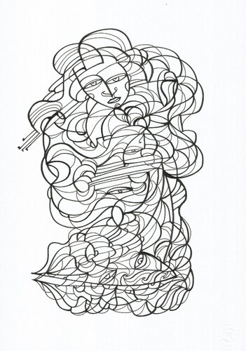 Musik 39 par Ira Repey, Dessin en vente sur Singulart