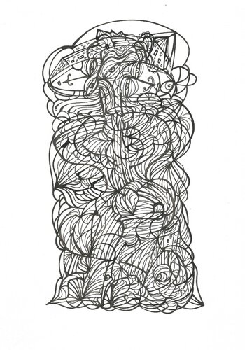 Musik 43 van Ira Repey, Tekening te koop op Singulart