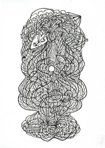 Musik 60 van Ira Repey, Tekening te koop op Singulart
