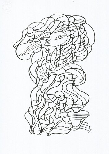 Musik 62 par Ira Repey, Dessin en vente sur Singulart