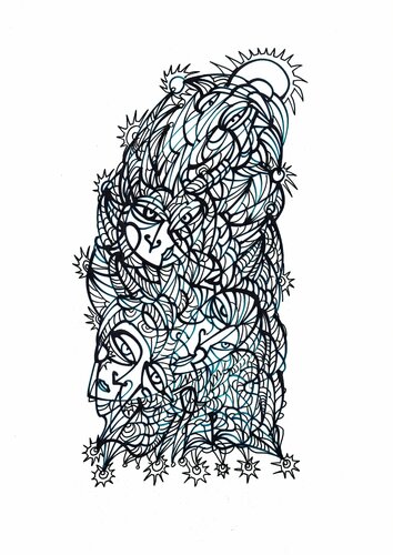 Corona-Kristalle (Corona-Crystals) par Ira Repey, Dessin en vente sur Singulart