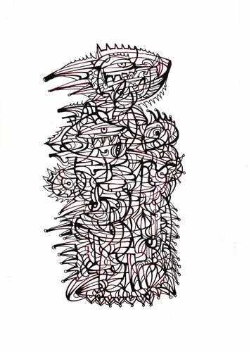 Corona-Adler (Corona-Eagle) par Ira Repey, Dessin en vente sur Singulart