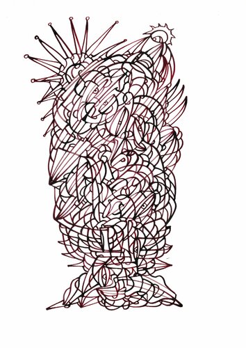 Corona-Liberty par Ira Repey, Dessin en vente sur Singulart