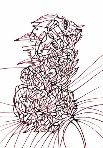 Corona-Blüte (Corona-Blossom) par Ira Repey, Dessin en vente sur Singulart