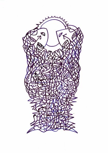 frische Corona-Liebe (fresh Corona-Love) par Ira Repey, Dessin en vente sur Singulart