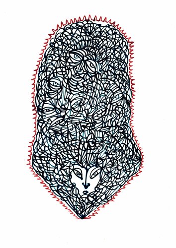 Corona-Dornenschutz (Corona-Spike-Guard) by Ira Repey, 소묘 for Sale on Singulart