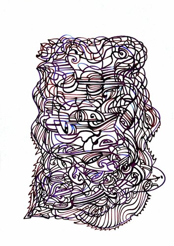 Corona-Bewegung (Corona-Motion) by Ira Repey, Drawing for Sale on Singulart