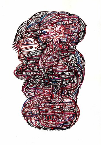 Corona-Angstnetz (Corona-Web of Fear) von Ira Repey, Zeichnungen kaufen auf Singulart