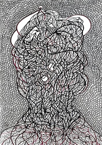 Corona-Pandemie (Corona-Pandemic) van Ira Repey, Tekening te koop op Singulart