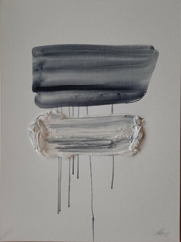 "Nichts ist ganz Schwarz oder Weiß" - Nr. 8 von Silvia Ingrid Hummer, Malerei kaufen auf Singulart