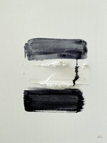 "Nichts ist ganz Schwarz oder Weiß" - Nr. 3/23 von Silvia Ingrid Hummer, Malerei kaufen auf Singulart