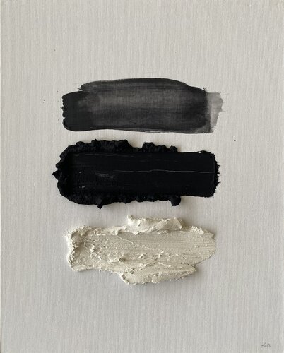 "Nichts ist ganz Schwarz oder Weiß" - TWISTED WORLD - Nr. 1/2024 von Silvia Ingrid Hummer, Malerei kaufen auf Singulart