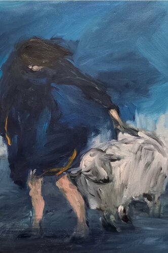 Traversée au mouton van Laurence Forbin, Schilderij te koop op Singulart