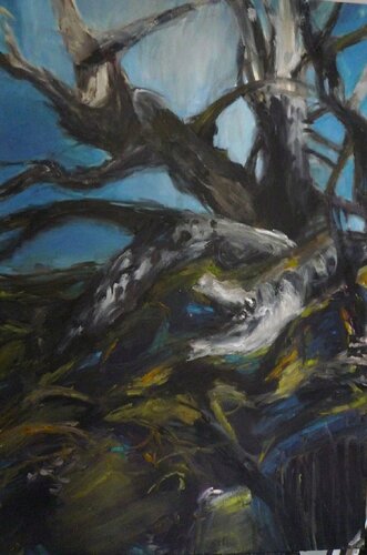 Enchevêtrements- les Forêts- série von Laurence Forbin, Malerei kaufen auf Singulart