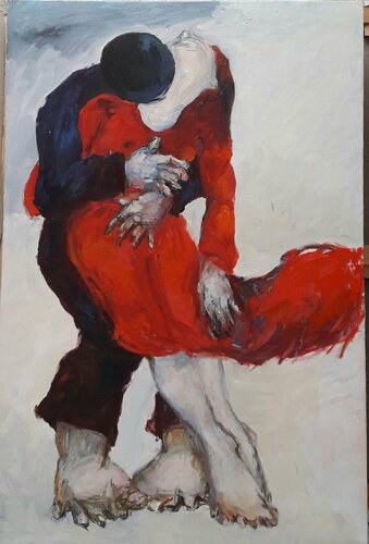 Rouge by Laurence Forbin, 회화 for Sale on Singulart