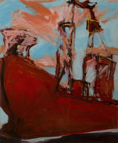 Les grues rouges van Laurence Forbin, Schilderij te koop op Singulart