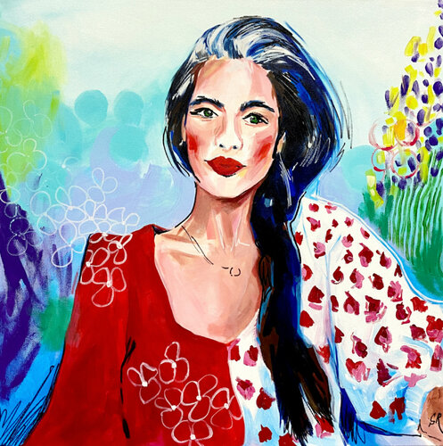 Braided Beauty di Sasha Robinson, Pittura in vendita su Singulart