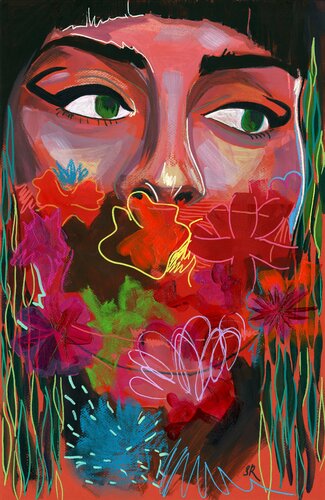 CAN NOT TOUCH THIS - Large Abstract Giclée print on Canvas - Limited Edition of 25 Artwork van Sasha Robinson, Afdruk te koop op Singulart