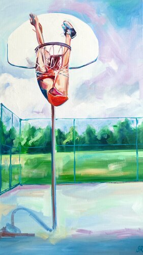Basketball Hoop di Sasha Robinson, Pittura in vendita su Singulart