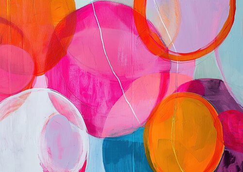 Bright colors and bold shapes 2001241 de Sasha Robinson, Digital a la venta en Singulart