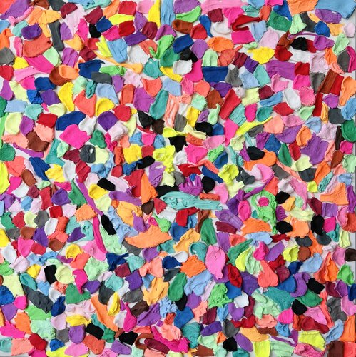 Happy Energy abstract sculpture painting von Sasha Robinson, Malerei kaufen auf Singulart