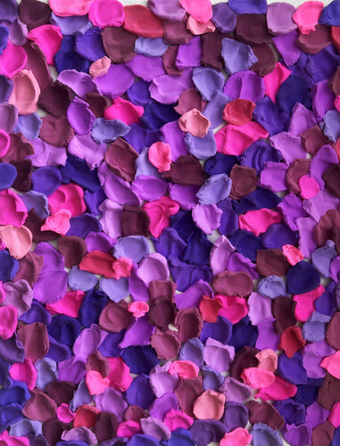 Purple pink and lilac sculpture painting de Sasha Robinson, Pintura a la venta en Singulart