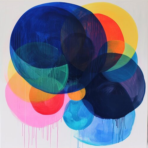 Painting of bold and bright circles 2901241 de Sasha Robinson, Digital a la venta en Singulart