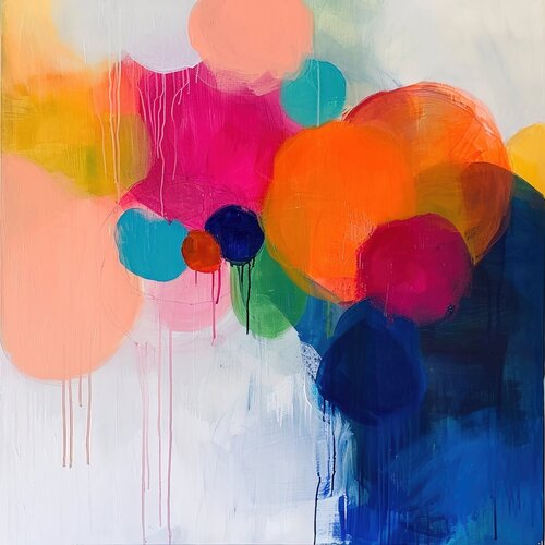 Painting of bold and bright circles 2901245 de Sasha Robinson, Digital a la venta en Singulart