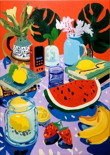 Modern Still Life with Fruit von Sasha Robinson, Druck kaufen auf Singulart